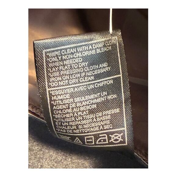 Steve Madden Women's Large Wide Leg Pant Brown Casual Mid-Rise Faux Leather NWOT - Picture 7 of 7